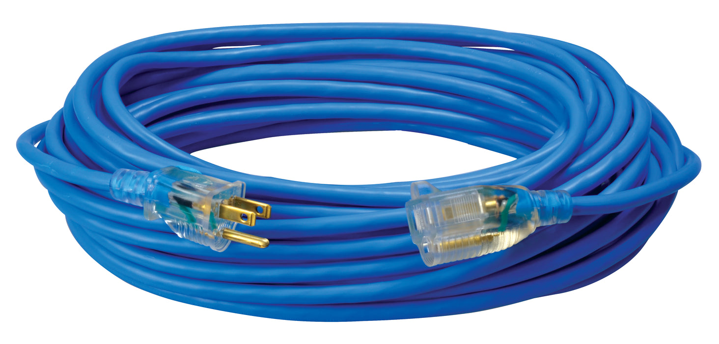 Southwire 2368SW8806 CORD, HV/LT 16/3 50' BLUE