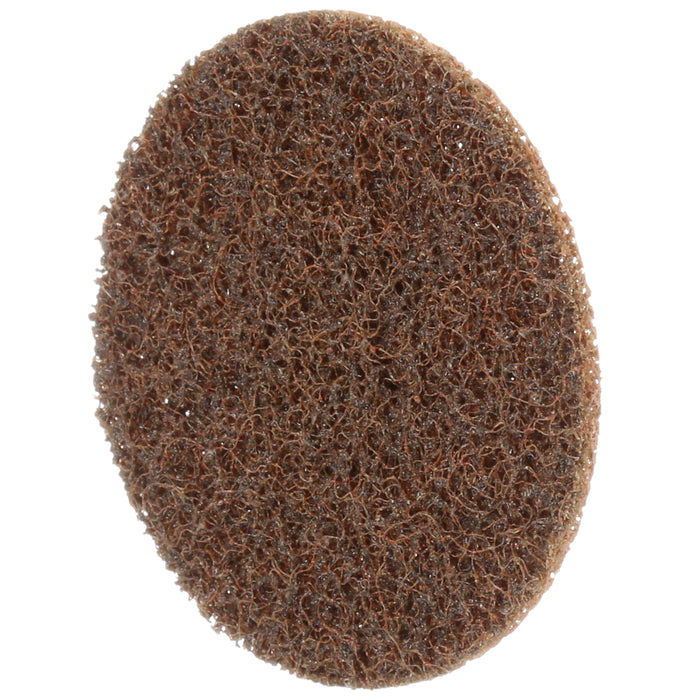 3M 07485 Scotch-Brite™ Roloc™ Surface Conditioning Disc, A CRS, TR, 3 in x NH (7.62 cm x NH), Colour: Brown, 3M Stock No. 7000046114