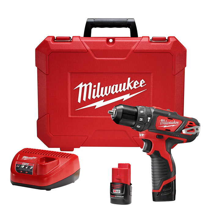 Milwaukee (366) 2408-22 M12™ 3/8” Hammer Drill/Driver Kit