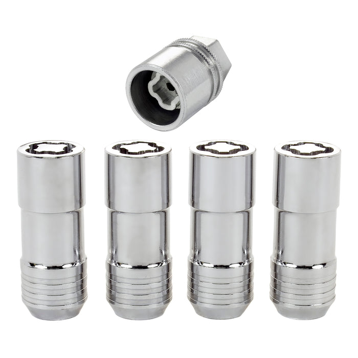 McGard (173) 24205 Chrome Cone Seat Wheel Locks (M14 x 2.0 Thread Size) - Set of 4 Locks and 1 Key