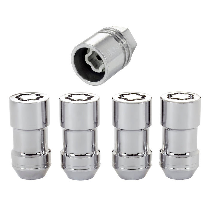 McGard (173) 24234 Chrome Cone Seat Wheel Lock Set (9/16-18 Thread Size) - Set of 4 Locks and 1 Key