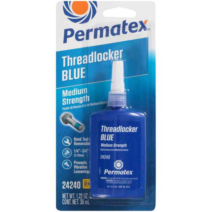 Permatex 24242 36Ml Permatex Blue Medium Strength 242 Threadlocker