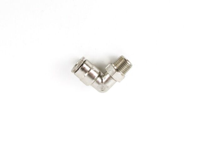 Lincoln (502) 243699 Lincoln Industrial 243699 Quicklinc® Fitting for Connections to 1/4 Inch Nylon Tubing, 1/4 In. Tube x 1/8 In. NPT (m) 90° Swivel Fitting