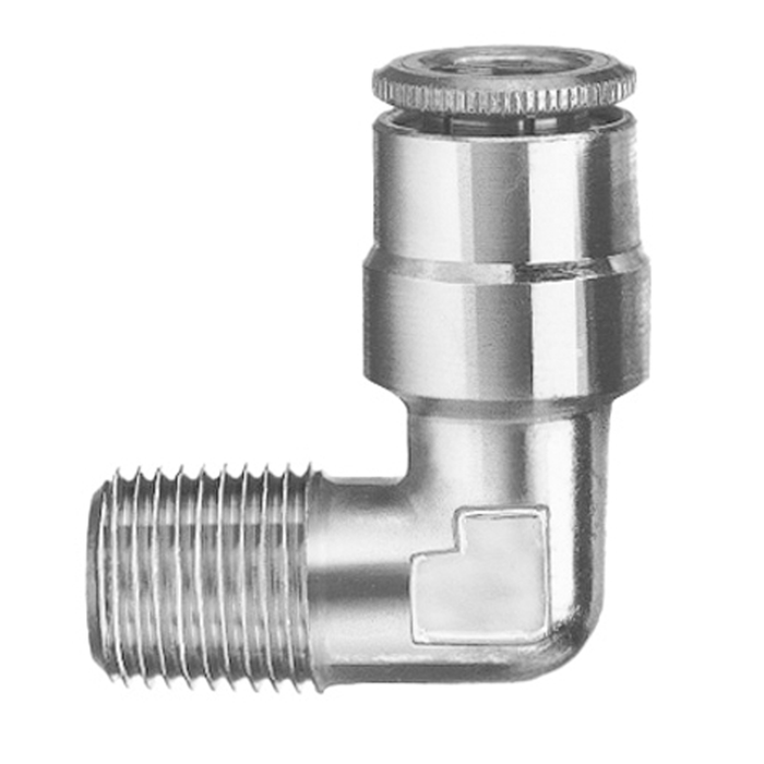 Lincoln (502) 244048 Lincoln Industrial 244048 Quicklinc® Fitting for Connections to 1/4 Inch Nylon Tubing, 1/4 In. Tube x 1/8 In. NPT (m) 90° Fitting