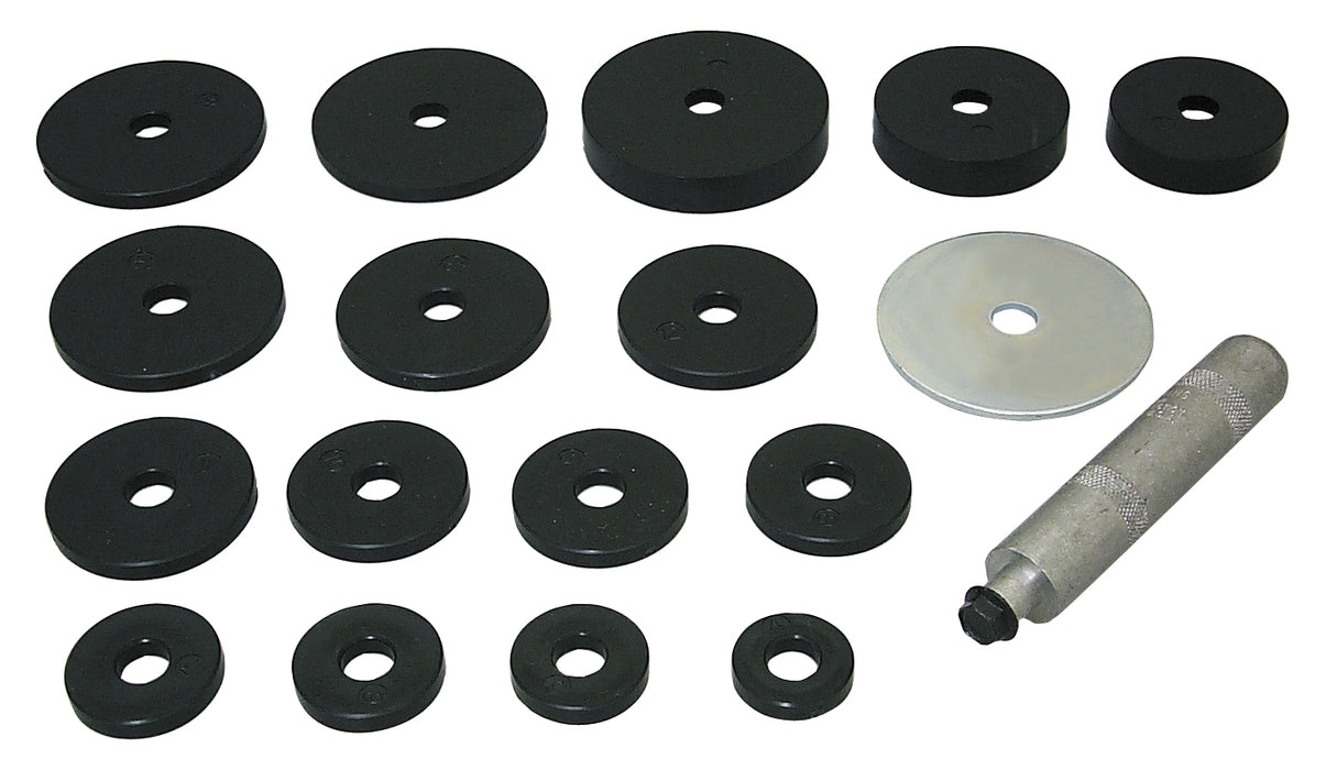 Lisle 24800 Quickly Drives Seals Without Damage. Sixteen adapters for seals up to 3 3/8" dia
