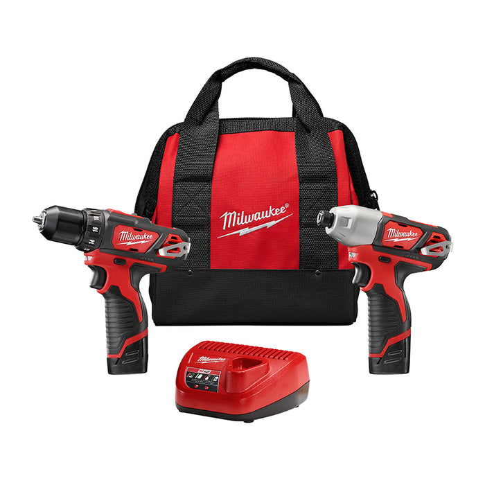 Milwaukee (366) 2494-22 M12™ Cordless LITHIUM-ION 2-Tool Combo Kit