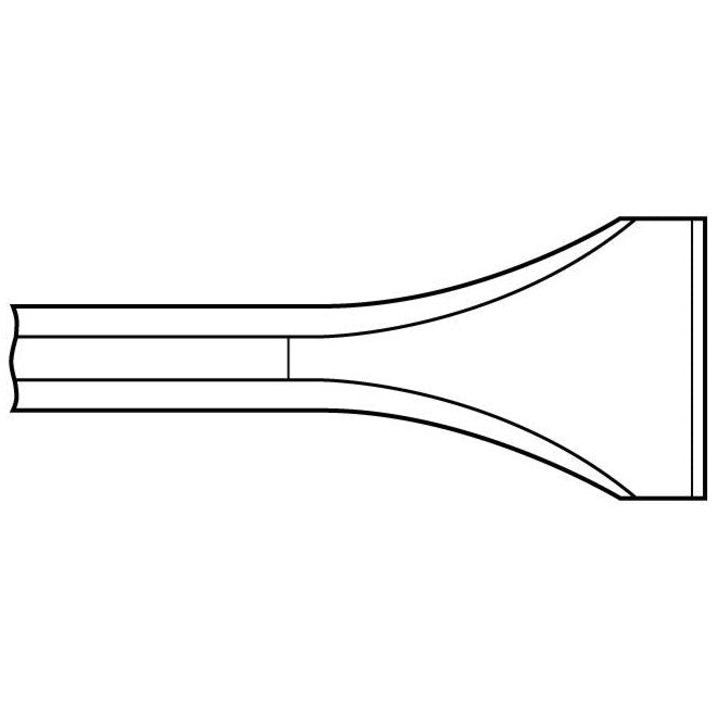 Chipping Hammer - .580 Hex Shank  Non-Collar 18" Flat Chisel