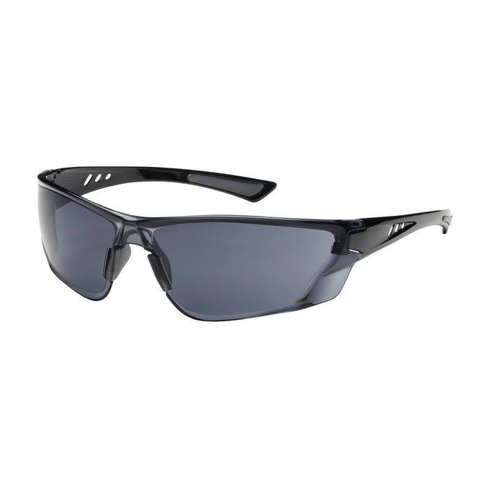 PIP Canada (449) 250-32-0521 Recon™ One-Size Fits All Rimless Safety Glasses With Gloss Black Temple, Gray Lens And Anti-Scratch / Fogless® 3Sixty™ Coating