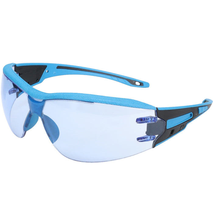 PIP Canada (449) 250-46-D553 Captain™ One-Size Fits All Metal Detectable Rimless Safety Glasses With Light Blue Lens And Anti-Scratch / Fogless® 3Sixty™ Coating