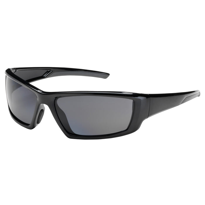 PIP Canada (449) 250-47-0041 Sunburst™ One-Size Fits All Full Frame Safety Glasses With Black Frame, Polarized Gray Lens And Anti-Scratch / Anti-Fog Coating