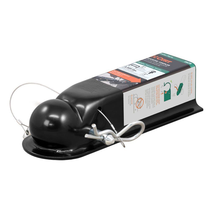 Curt (167) 25470 QuickPin No-Latch 2" Trailer Coupler (2" Channel, 3,500 lbs)