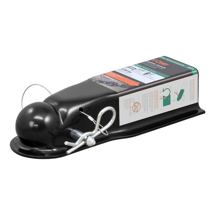 Curt (167) 25471 QuickPin No-Latch 2" Trailer Coupler (2-1/2" Channel, 3,500 lbs)