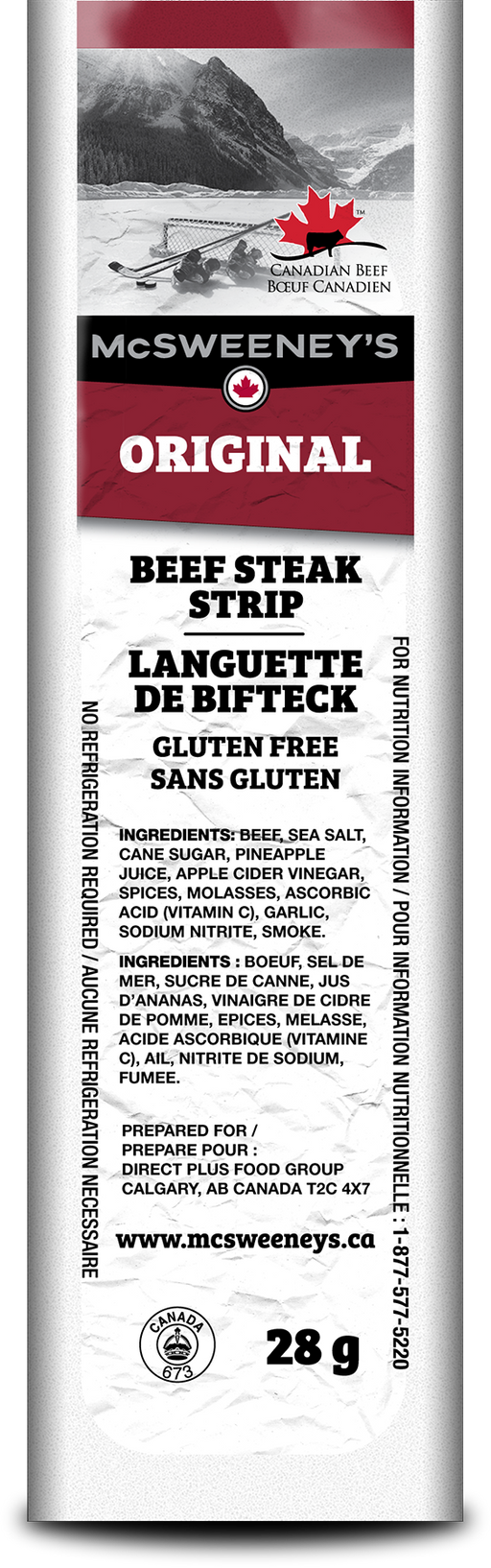 Mcsweeneys 25642 Original Beef Steak Strip, 28g