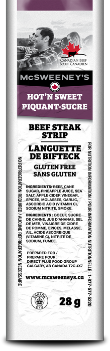 Mcsweeneys 25644 Hot 'n Sweet Beef Steak Strip, 28g
