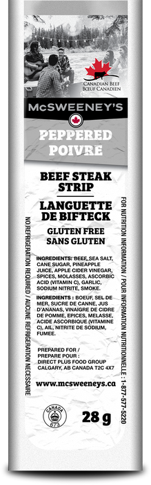 Mcsweeneys 25645 Peppered Beef Steak Strip, 28g