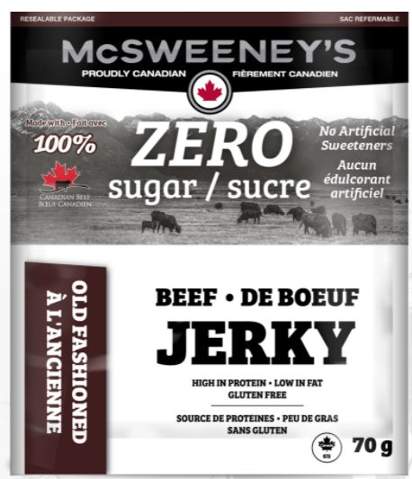 Mcsweeneys (193) 25800 ZERO SUGAR OLD FASHIONED BEEF JERKY 70G