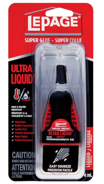 Loctite (123) 2600199 LePage Ultra Liquid Super Glue - 4 ml - Clear