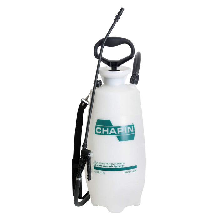Chapin (772) 2610E Chapin 3-Gallon Industrial Janitorial/Sanitation Poly Sprayer. Hose Length: 42-inches. Applications: cleaning and sanitation