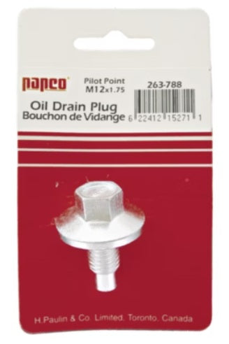 H. Paulin (680) 263-788 Papco 1PK 12MMX1.75 DRAIN PLUG W/PILOT PT GASKET