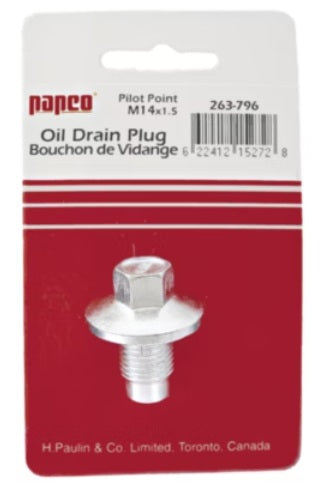 H. Paulin (680) 263-796 Papco 1PK 14MMX1.5 DRAIN PLUG WITH MOULDED GASKET