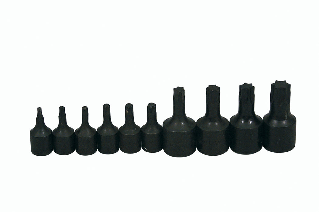 Lisle 26560 1/4" Drive T-10 Torx Bit Made of heat-treated alloy steel.