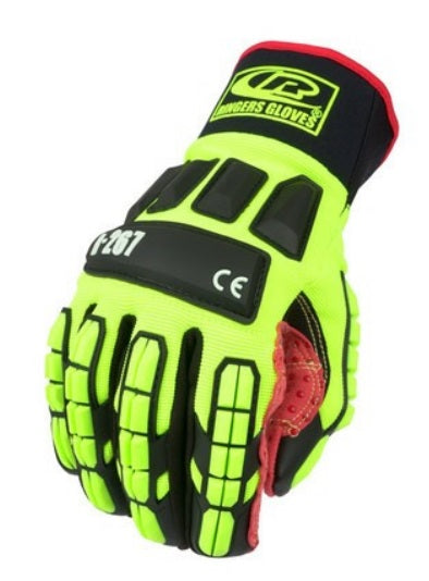 Ansell 267-11 RINGERS Heavy-Duty, Oil-Resistant Impact Gloves, SIZE 11/X-Large