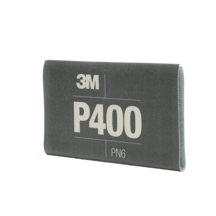 3M 34337 3M™ Flexible Abrasive Hookit™ Sheet, 34337, 5.5 in x 6.8 in (13.97 cm x 17.2 cm), P400, 25 sheets per box, Colour: Green, 3M Stock No. 7100010553