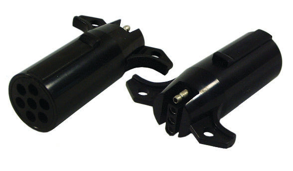 Dynaline (378) 27080 TRAILER ADAPTER, 7-POLE ROUND TO 4-WAY FLAT