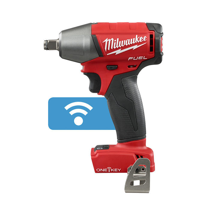 Milwaukee (366) 2759B-20 M18 FUEL™ with ONE-KEY™ 1/2" Compact Impact Wrench w/ Friction Ring (Bare Tool)