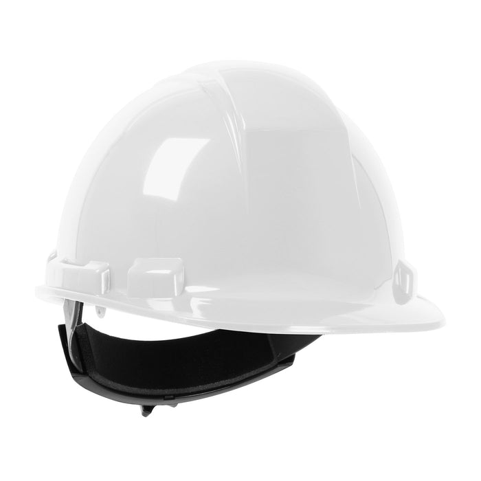 PIP Canada (449) HP241R01 WHISTLER™ Cap Style Hard Hat with HDPE Shell, 4-Point Nylon Suspension and "Sure-Lock" Ratchet Adjustment - Type 1 Class E - WHITE