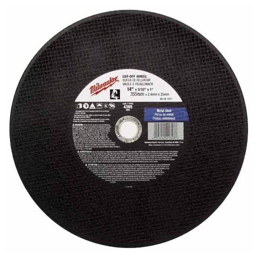 Milwaukee (366) 49-94-1220 12" x 3/32" x 1" Cut-Off Wheel (Type 1)