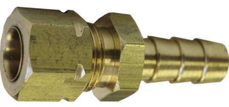 FMSI (450) 2821 3/8" 360° Seal Compression Union to 3/8" Fuel Injection Hose