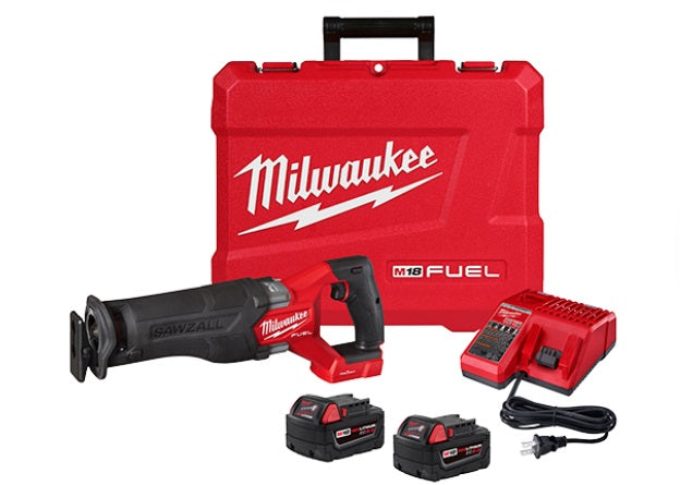 Milwaukee (366) 2822-22 M18 FUEL™ SAWZALL® Recip Saw w/ ONE-KEY™ - 2 Battery XC5.0 Kit