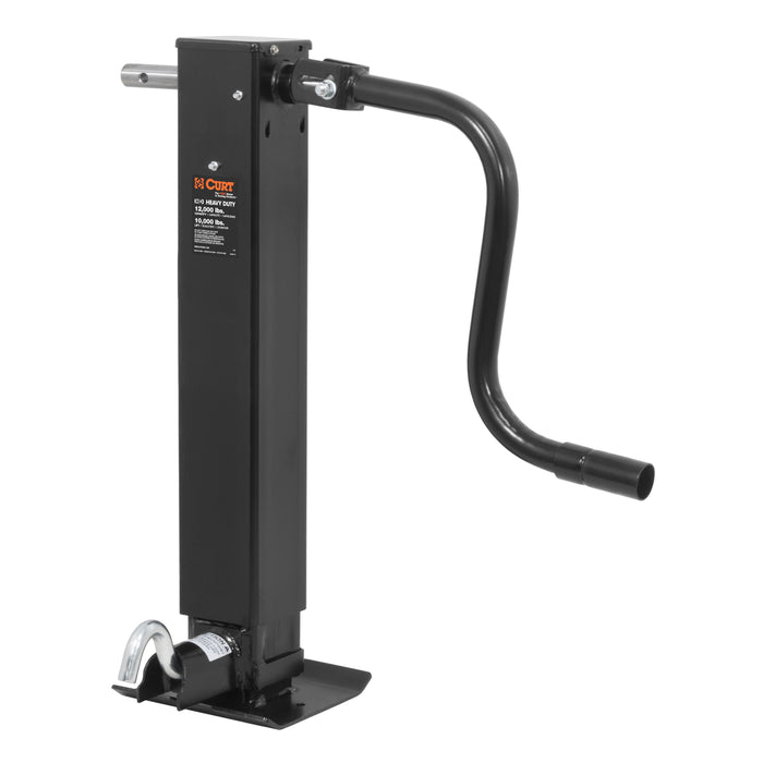 Curt (167) 28512 Direct-Weld Square Jack with Side Handle (12,000 lbs, 12-1/2" Travel)