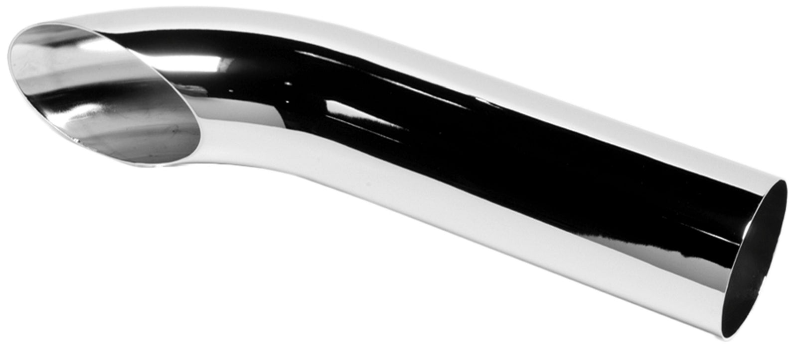 Walker 29102 Walker® 29102 - Heavy Duty Steel OD Style Curved Chrome Exhaust Stack (5" Inlet, 5" Outlet, 18" Height)