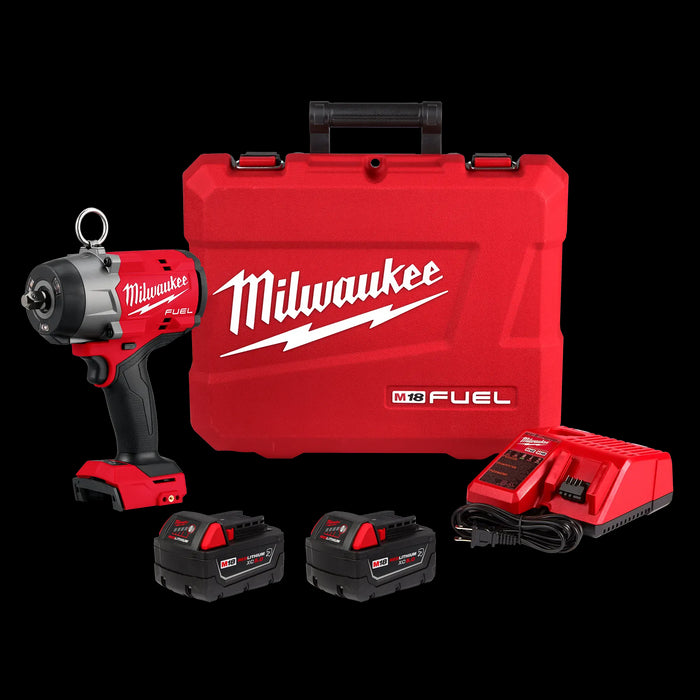 Milwaukee (366) 2966-22 M18 FUEL™ 1/2" High Torque Impact Wrench w/ Pin Detent Kit