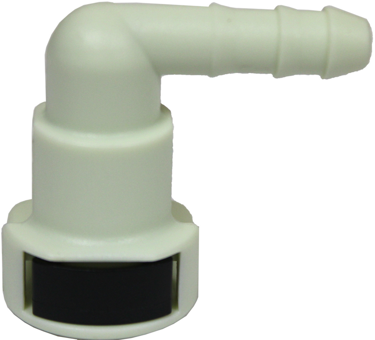 FMSI (450) 2972 3/8" x 90° Elbow Quick Connector to 8mm / 5/16" Nylon Fuel Line