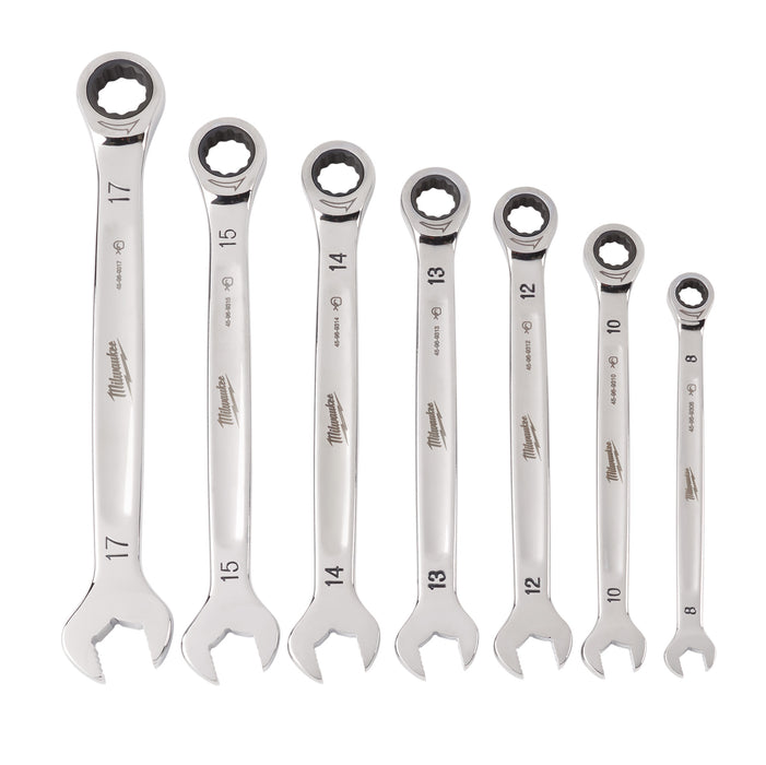 Milwaukee (366) 48-22-9506 7PC RATCHET COMBO WRENCH - MET