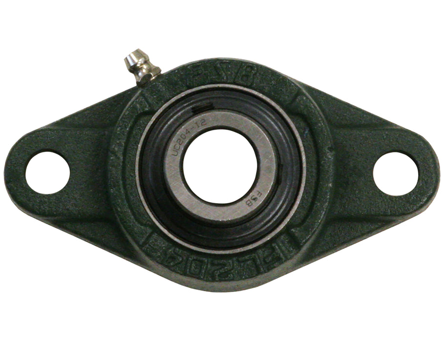 Buyers Products 2F16 1 Inch Shaft Diameter Eccentric Locking Collar Style Flange Bearing - 2 Hole