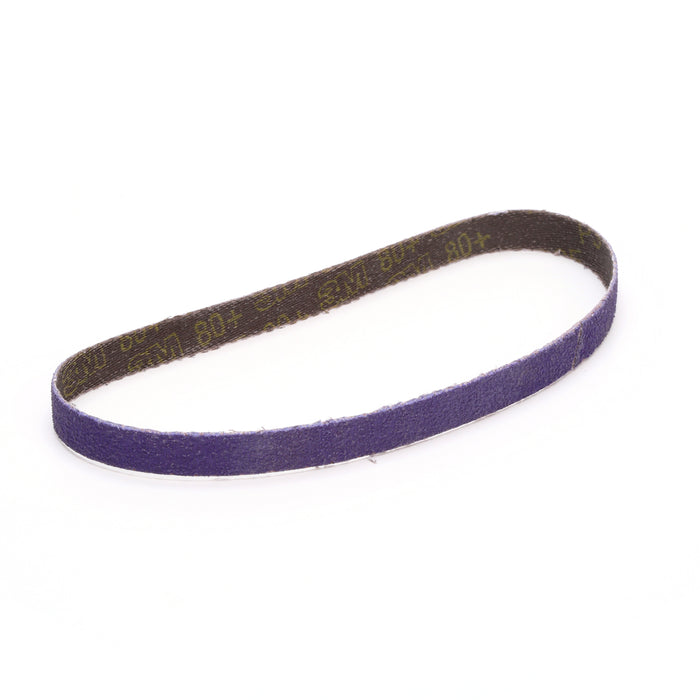 3M 33440 3M™ Cubitron™ II File Belt, 33440, 80+, 3/8 in x 13 in (1 cm x 33 cm), Colour: Purple, 3M Stock No. 7100033195