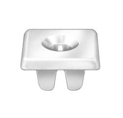 Geno Industries 3-3682 6 Pack - GM LICENSE PLATE NYLON NUT, 1/4-20 SCREW SIZE