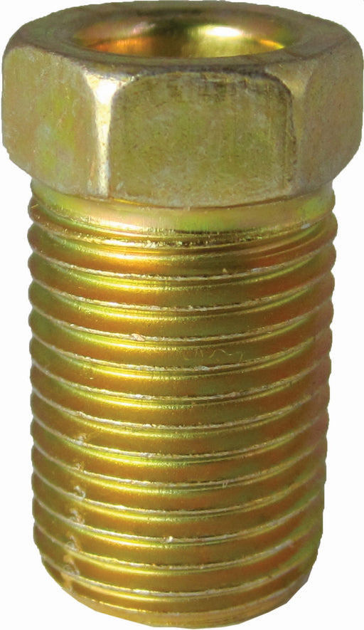 FMSI 3004 1/4" x 7/16" - 24 Standard Steel Invert Flare Tube Nut (Long)