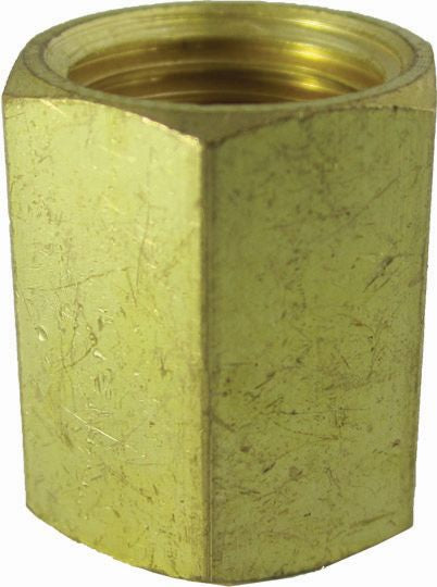 FMSI (450) 3007 5/16" x 1/2" - 20 Invert Flare Brass Union