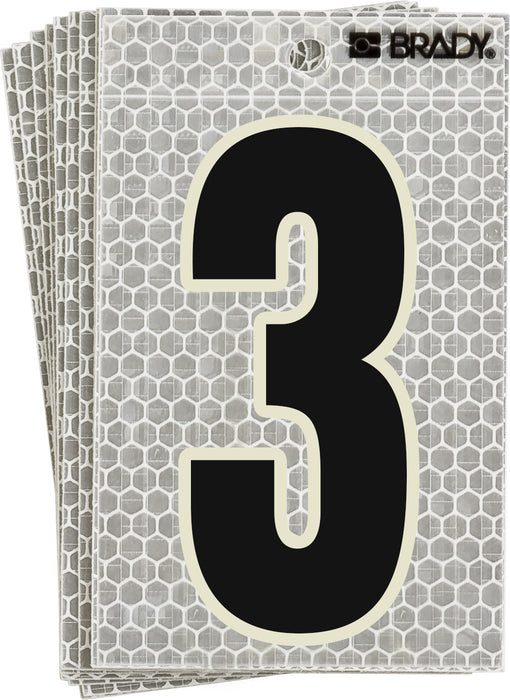 Brady (458) 3010-3 10Pk 3-Series Numb/Lett