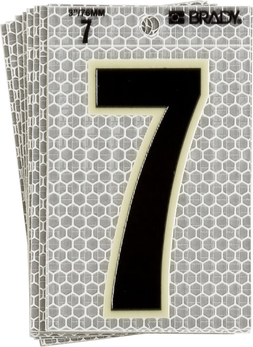 Brady 3010-7 10Pk 3-Series Numb/Lett