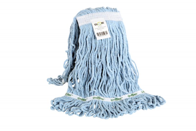 Globe 3012 SYN-PRO SYNTHETIC LOOPED END WET MOP NARROW BAND BLUE 12OZ