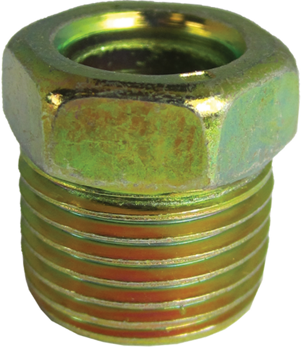 FMSI 3015 3/8" x 5/8" - 18 Standard Steel Invert Flare Tube Nut