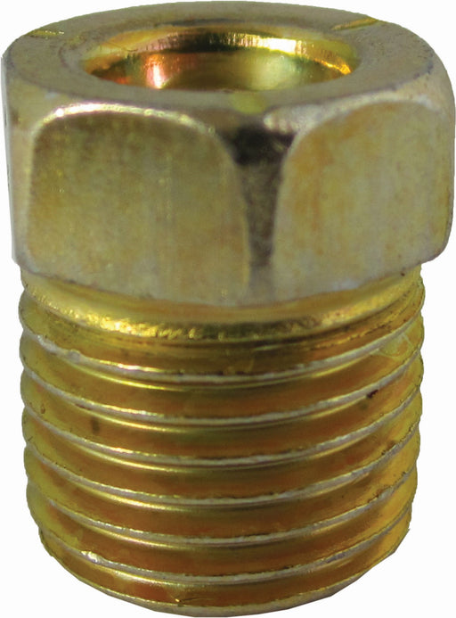 FMSI 3026 1/4" x 1/2" - 20 Steel Invert Flare Tube Nut