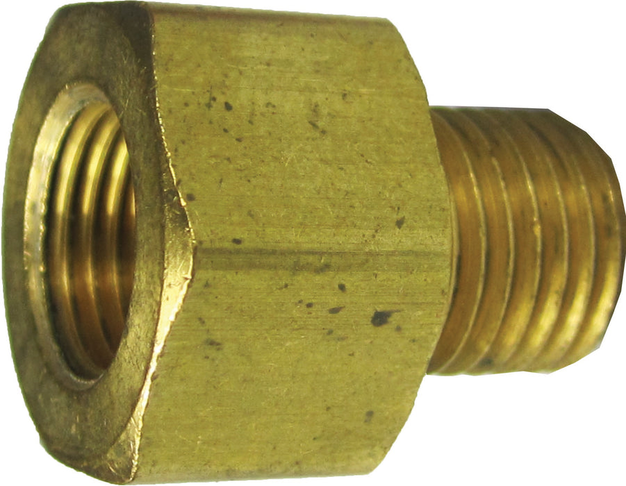 FMSI (450) 3029 1/4"(7/16"-24) Female Invert Flare x 1/4"(7/16"-20) Male Surface Seal Adapter