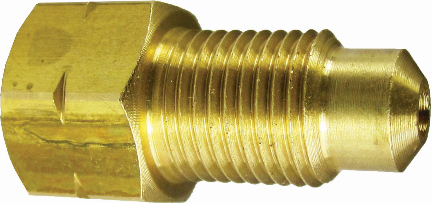 FMSI 3039 3/16"(3/8"-24) Female Invert Flare x 3/16"(10mm x 1.0) Male Bubble Flare Adapter